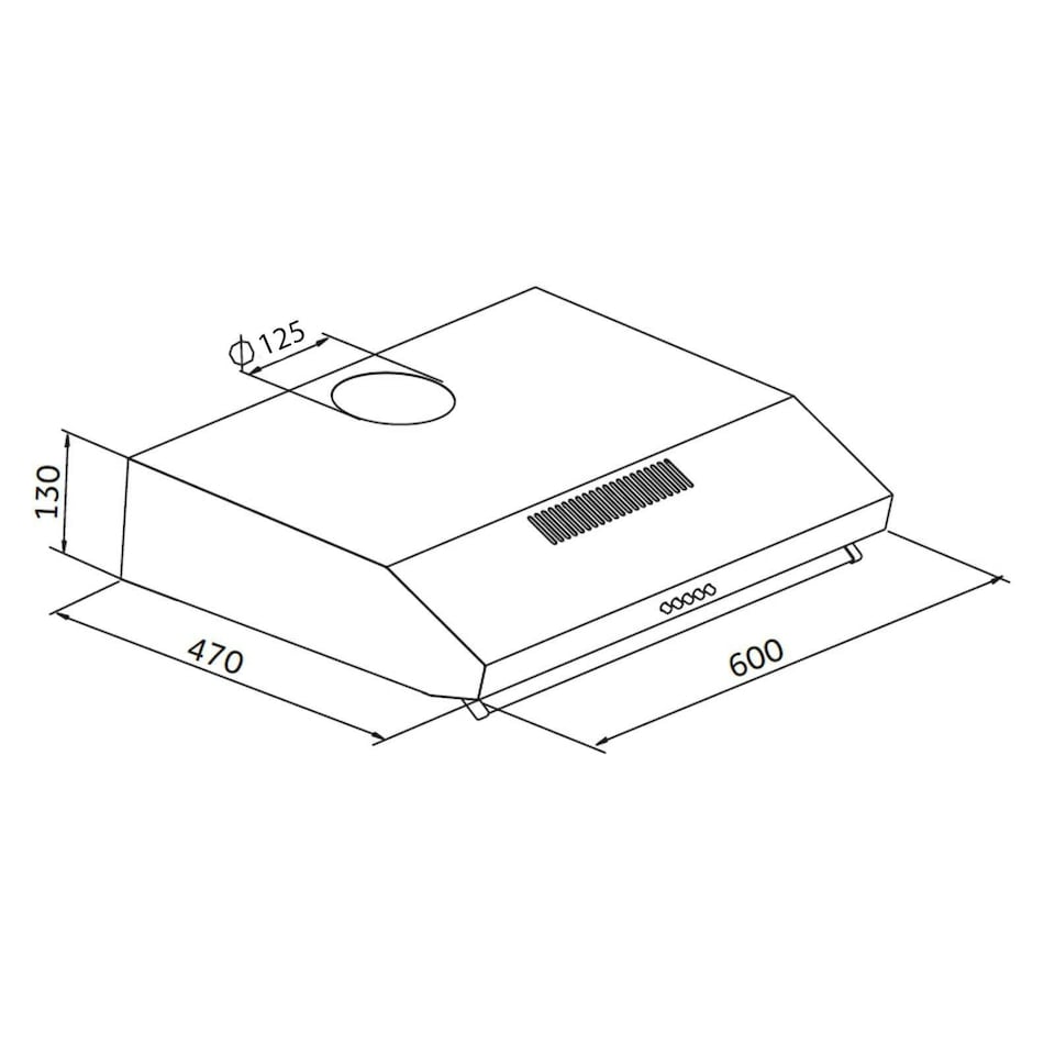 image 1 of SIA VSR60SS 60cm Stainless Steel Visor Cooker Hood Kitchen Extractor Fan