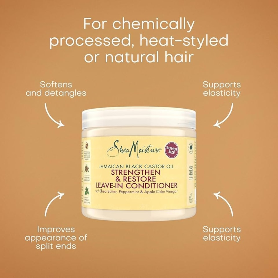 image 1 of Shea Moisture Jamaican Black Castor Oil Leave in Conditioner 340ml