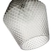 image 5 of Modern and Compact Diamond Design Smoked Grey Glass Pendant Shade | Grey