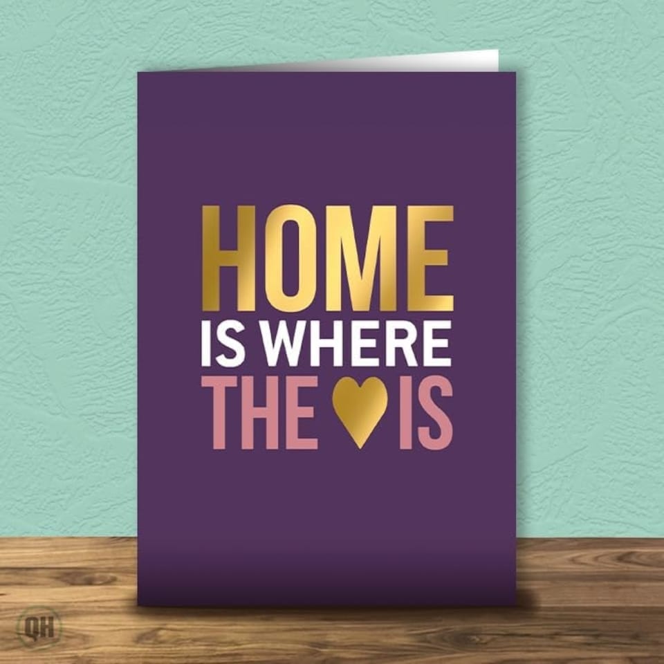 image 1 of Gold Foil New Home Congratulations Card