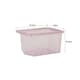 image 5 of Wham Crystal 5 x 28L Stackable Plastic Storage Boxes with Lids Pink