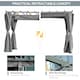 image 7 of Outsunny 3.6 x 3m Outdoor Pergola with Retractable Roof and Curtains, Garden Gazebo Canopy Sun Shade Shelter with Aluminum Frame, Dark Grey
