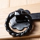 image 6 of Hammer & Tongs Rose Ring Gate Latch - W285mm - Black