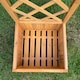 image 4 of Square Wooden Garden Trellis Planter