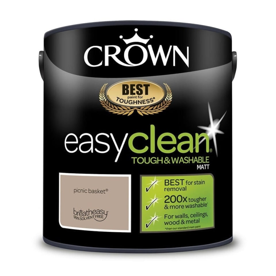 image 1 of Crown Easyclean Matt Emulsion 2.5L Picnic Basket