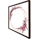 image 2 of Pink flower and geometric shapes (Picture Frame) Black | L