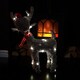 image 4 of 51cm Battery Operated Rattan Woven Blitzen Reindeer with Warm White LEDs