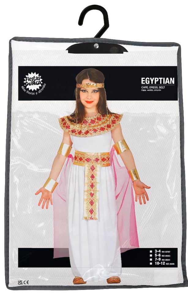 image 1 of Fancy Dress Child Egyptian White Gold - 10-12 Years