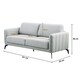 image 8 of Oslo Modern Scandi Style Fabric Living Room 3 Seater Sofa (Light Grey)
