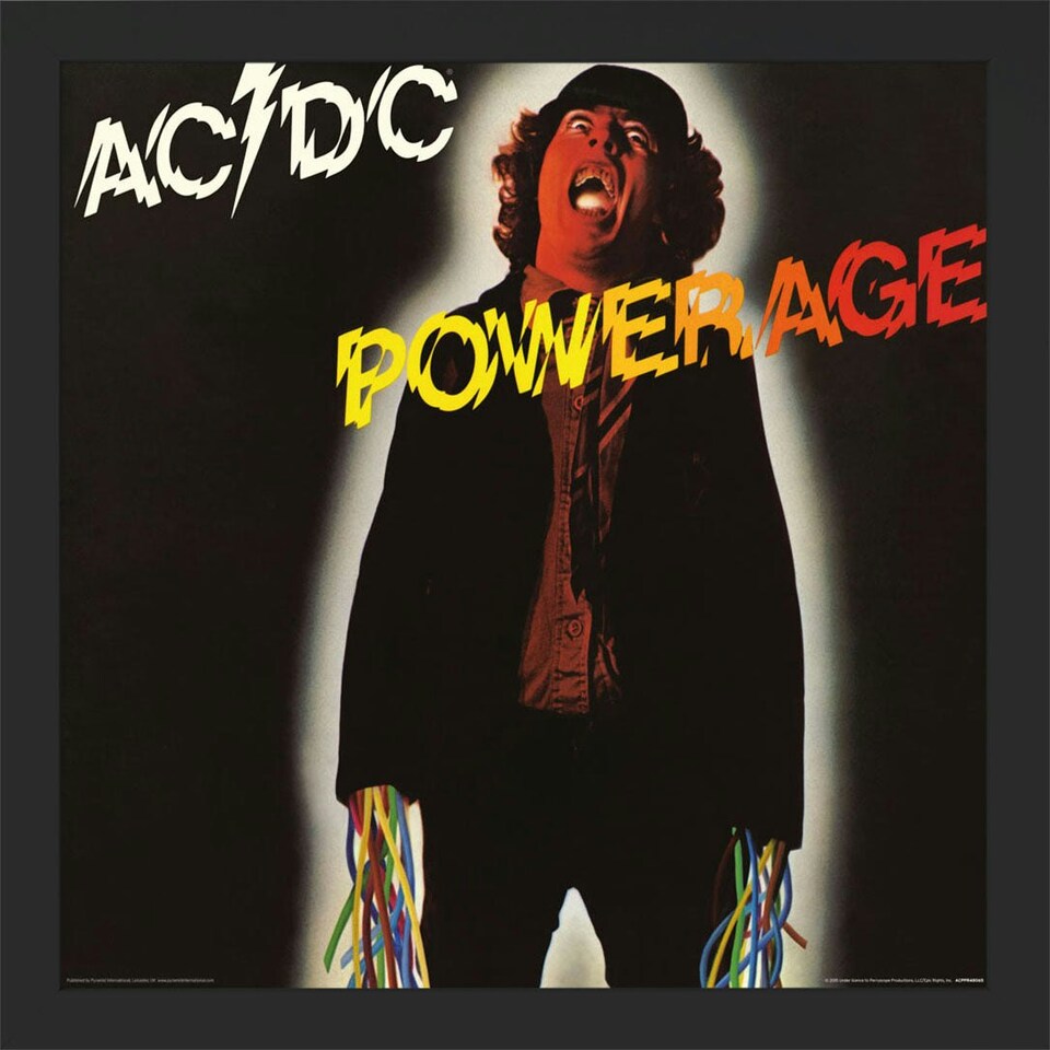 AC/DC (Powerage) Framed 31.5x31.5cm Album Cover Print