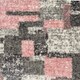 image 5 of KUKOON Blush Pink Patchwork Mottled Shaggy Area Rug 200cm x 290cm