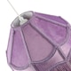 image 4 of Traditional Victorian Empire Lampshade in Soft Lilac Velvet with Tassels | Purple | 12"