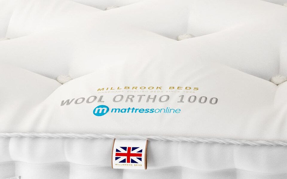 image 1 of Millbrook Wool Ortho 1000 Pocket Mattress Superking | White | 1