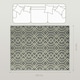 image 7 of HOMCOM Easy-Cleaning Machine Washable Rug for Patio, Garden, Grey Grey