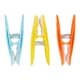 image 2 of Ashley Plastic Soft Touch Clothes Pegs - Multi - Pack of 24