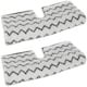 image 1 of SPARES2GO Cover Pads for SHARK Steam Cleaner Mop Dirt Grip S6001 S6003 Klik n' Flip x 2