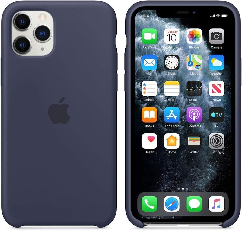 image 1 of Apple Silicone Case for iPhone 11 Pro 5.8 Midnight Blue - MWYJ2ZM/A