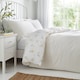 image 4 of D & D Ditsy Floral Seersucker Duvet Cover Set Yellow