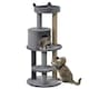 image 6 of PawHut 104cm Cat Tree Condo Tower with Scratching Post Perch Ball, Grey