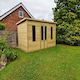 image 3 of 8 X 6 BAKEWELL SUMMERHOUSE - L243.8 x W182.9 x H243.8 cm Brown