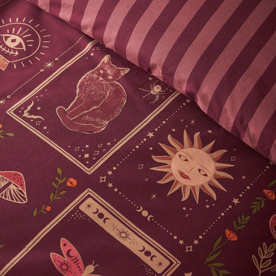image 1 of Catherine Lansfield Enchanted Witchcraft Reversible Duvet Cover Set