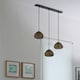 image 4 of Osram Decor Paper Drop Pendant Linear Ceiling Light 3 X E27 Beige Cream