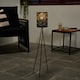 image 3 of OHS Carved Metal Solar Floor Lamp Outdoor Garden Light Auto Sensor | Black