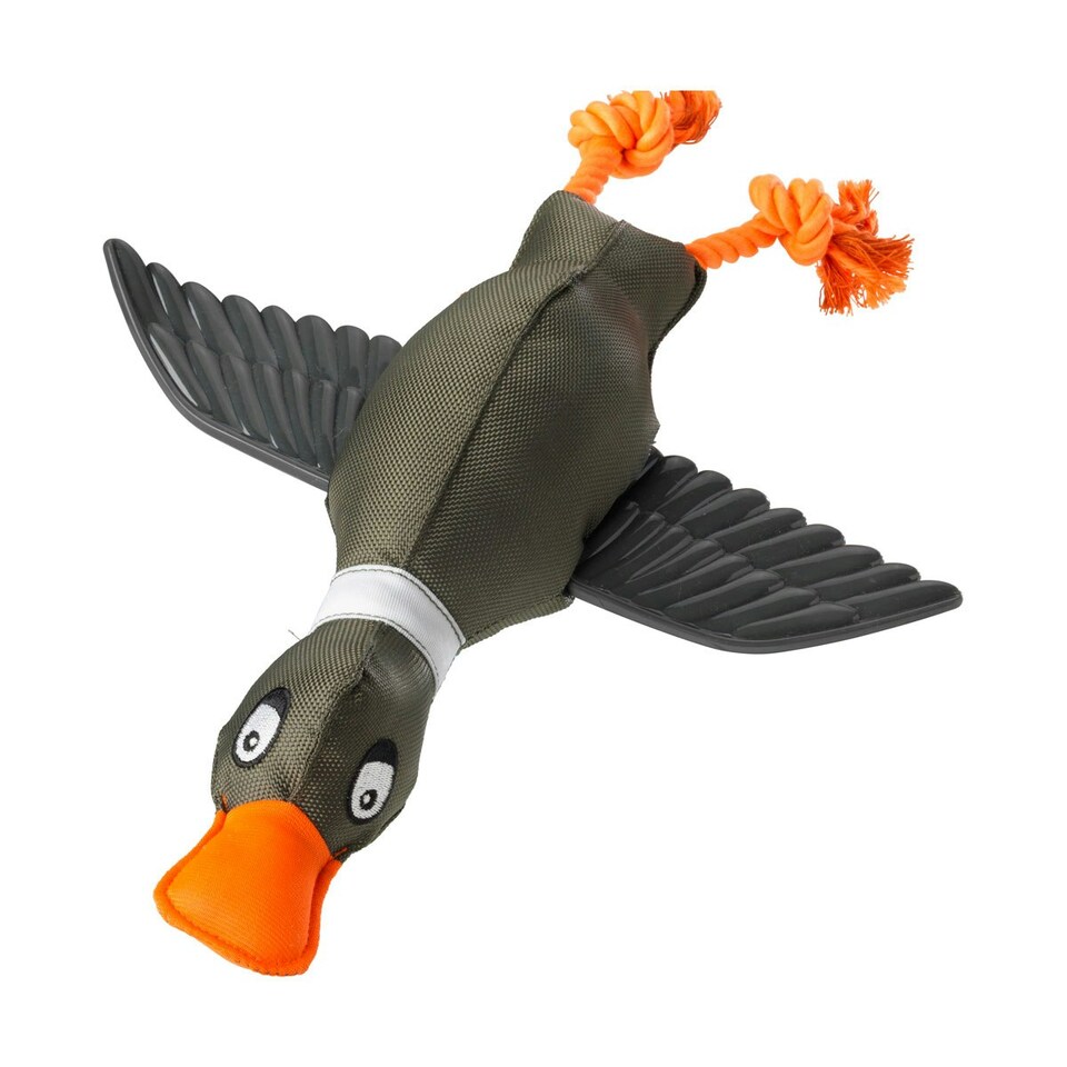 House Of Paws Duck Thrower With Wings Dog Toy - Khaki - One Size