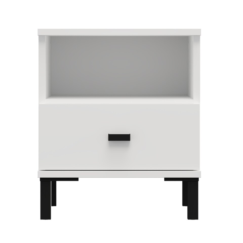 SALAMIS Bedside table, Opaque White - Tesco Groceries