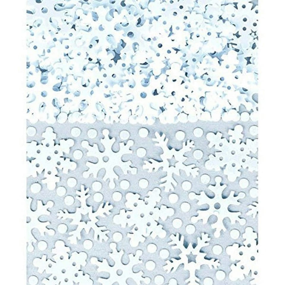 Amscan Snowflake Christmas Confetti - Purple/White - One Size