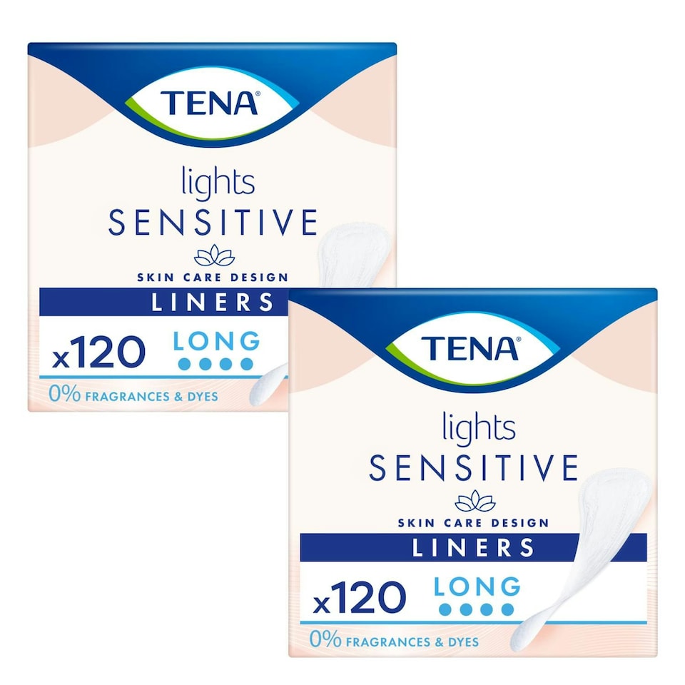 image 1 of TENA Lights Sensitive Long Single Pack 240 Incontinence Liner