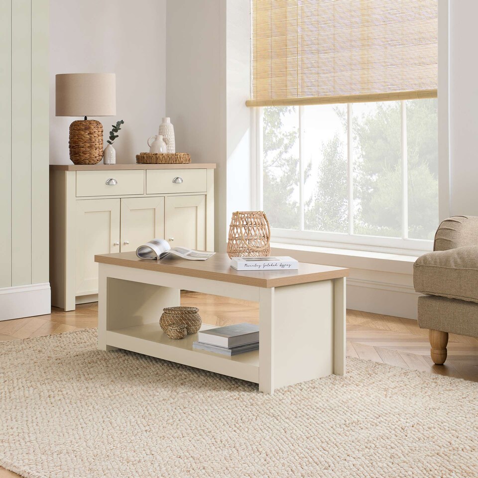 image 1 of Highgate 2 Drawer Coffee Table