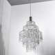 image 1 of CGC LIZA Three-Tier Extra Large Crystal & Chrome Ceiling Shade | Silver | Silver | Extra large