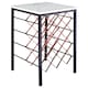 image 1 of Templar White Marble And Iron Wine Rack Table