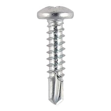 Timco - Metal Construction Sheet & Stud Screws - PH - Pan - Self-Drilling - Zinc (Size 6 x 5/8 - 1000 Pieces)