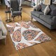 image 2 of Leaf Droplets (Rug) Orange | Large: 140x200cm