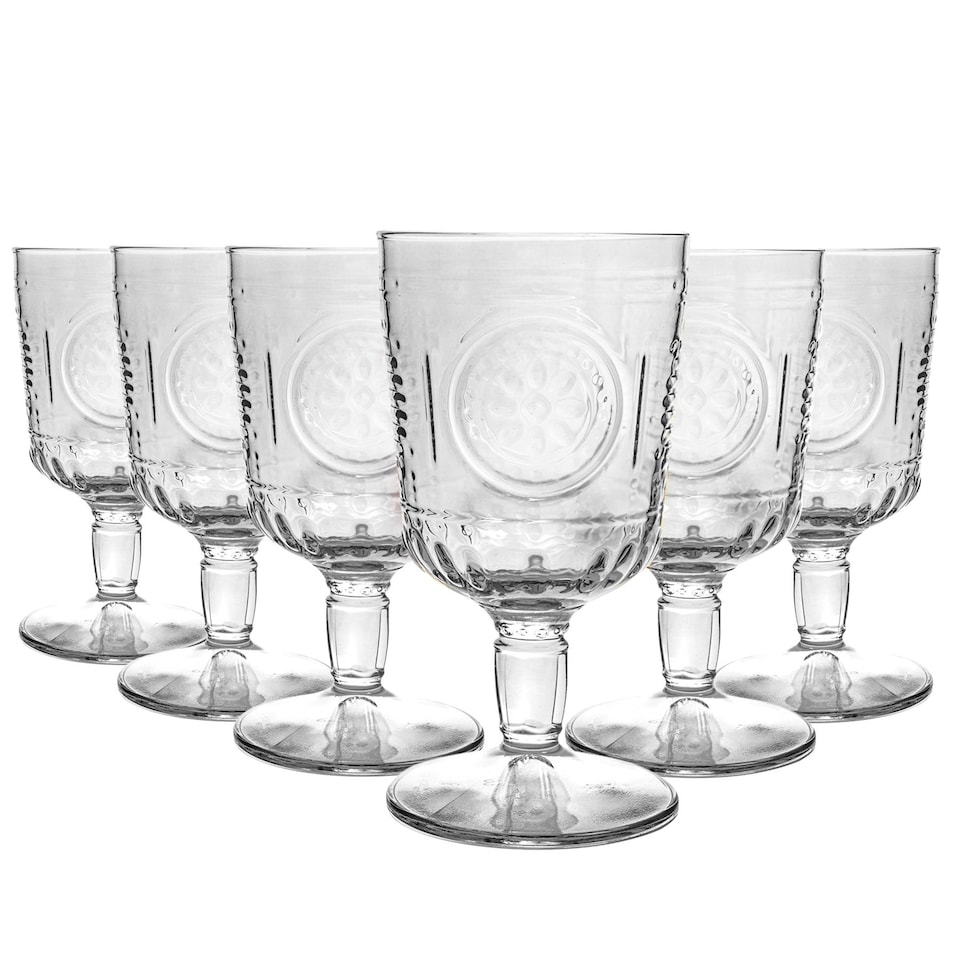 image 1 of Bormioli Rocco Romantic Wine Glasses - 320ml - Clear - Pack of 6