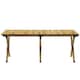 image 8 of Outsunny Folding Camping Table Aluminium Picnic Table with Roll-Up Top Natural