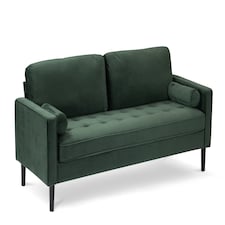 Velvet Bottle Green 3 Seater Sofa BRINDISI