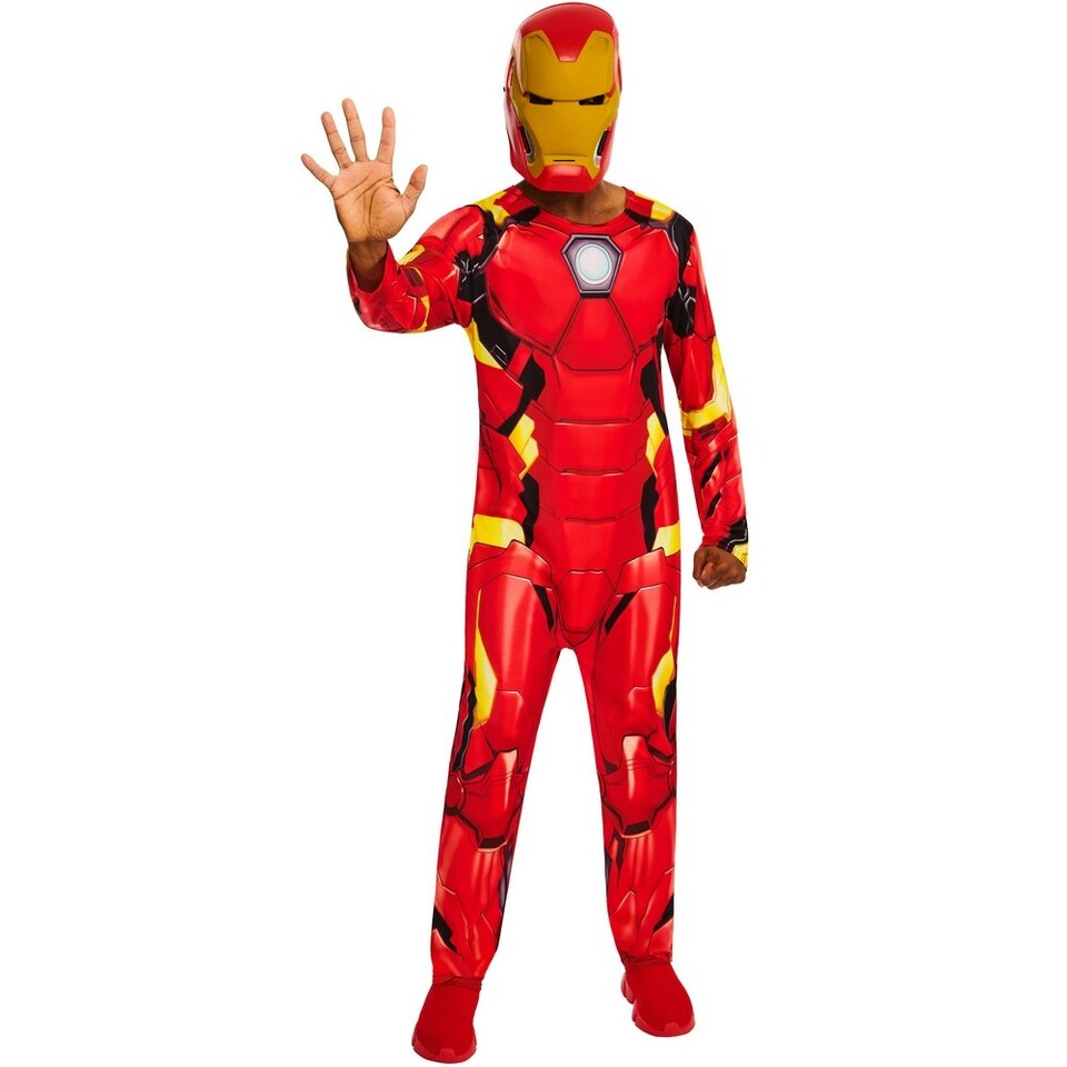 Iron Man Unisex Adult Costume - Red/Yellow - L L