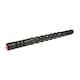 image 1 of Adidas 48.7 cm Massage Roller Stick - Seven Rotating Balls, Black/Red | Black | Black/red | L 48.7 x W 3.9 x H 3.9cm
