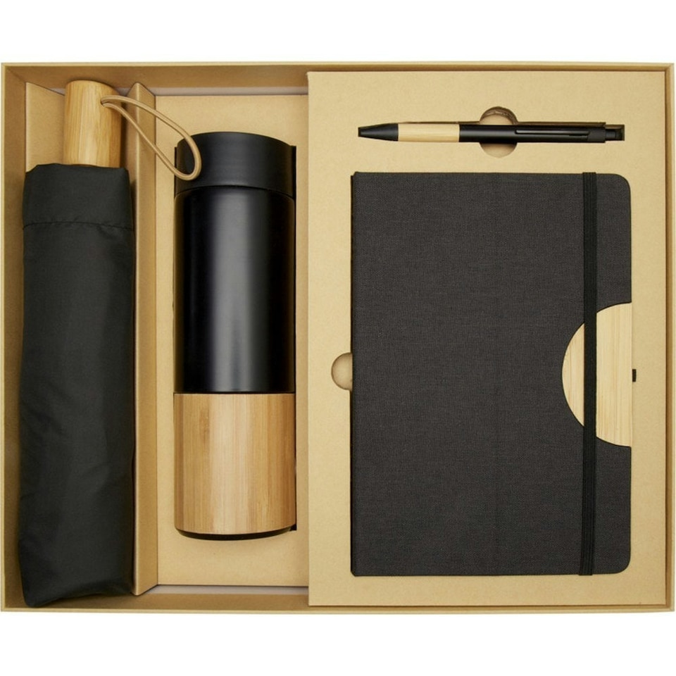 image 1 of Carmen Hard Cover A5 Gift Set - Natural/Solid Black - One Size