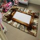 image 4 of Rustic Egyptian Wooden Frame (Rug) Brown | Large: 140x200cm