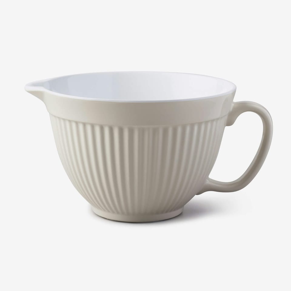 image 1 of Zeal Melamine Mixing Bowl Jug, 20cm, Cream