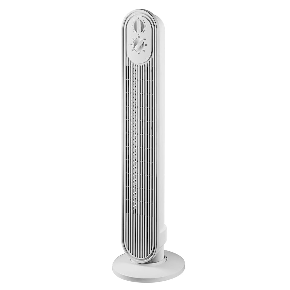 image 1 of Daewoo 30 Inch Oscillating Tower Fan With Timer White