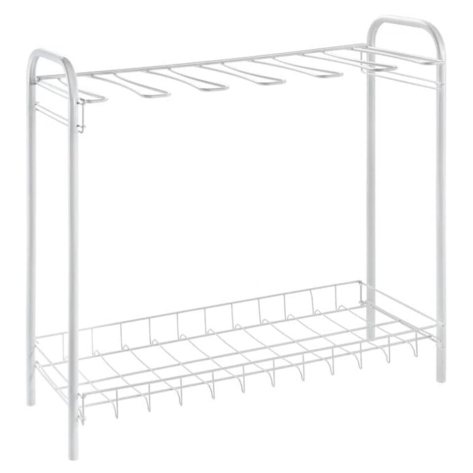 image 1 of Metaltex 2-Tier Boot Holder Rack - White