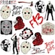 image 3 of Friday The 13th Deluxe Stickers (Pack of 100) - Multicoloured - One Size