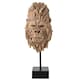image 1 of Naturecraft Resin Driftwood Collection Gorilla Head on a Stand Brown