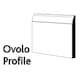 image 2 of PACK OF 20 (Total 20 Units) - 18mm x 168mm White Primed Ovolo MDF Skirting Board - 2700mm Length