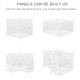 image 8 of PawHut Pet Playpen DIY Small Animal Cage 12 Panels for Hedgehog Bunny Chinchilla